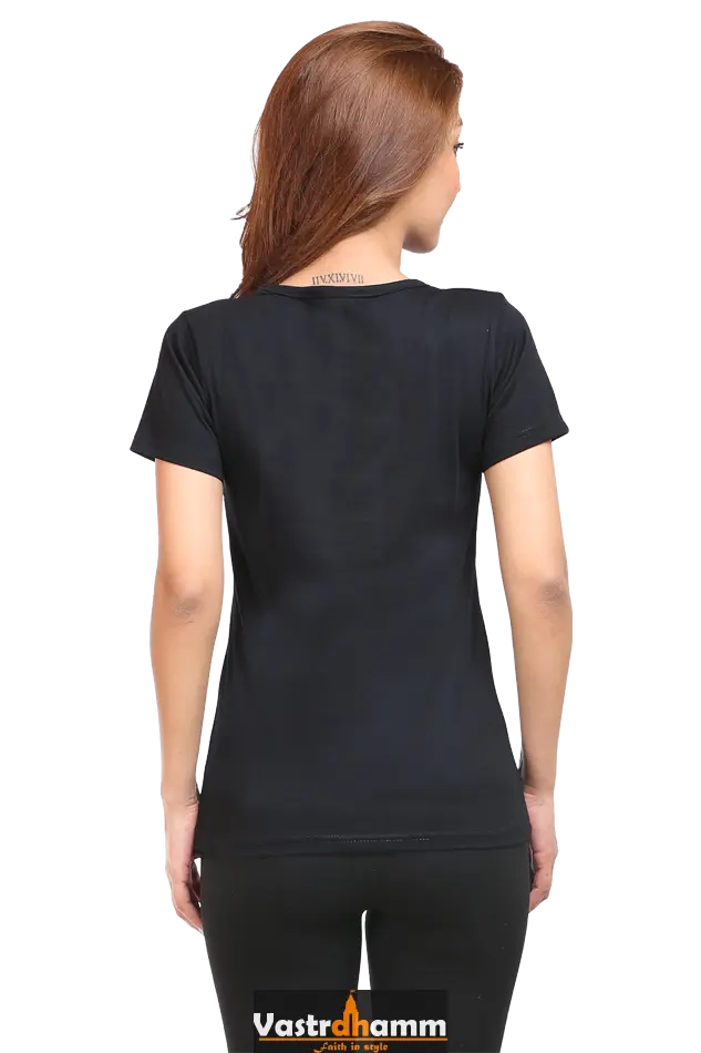 Shiv Ji Mahadev Round Neck Half Sleeve Classic T-Shirts for Women Vastrdhamm