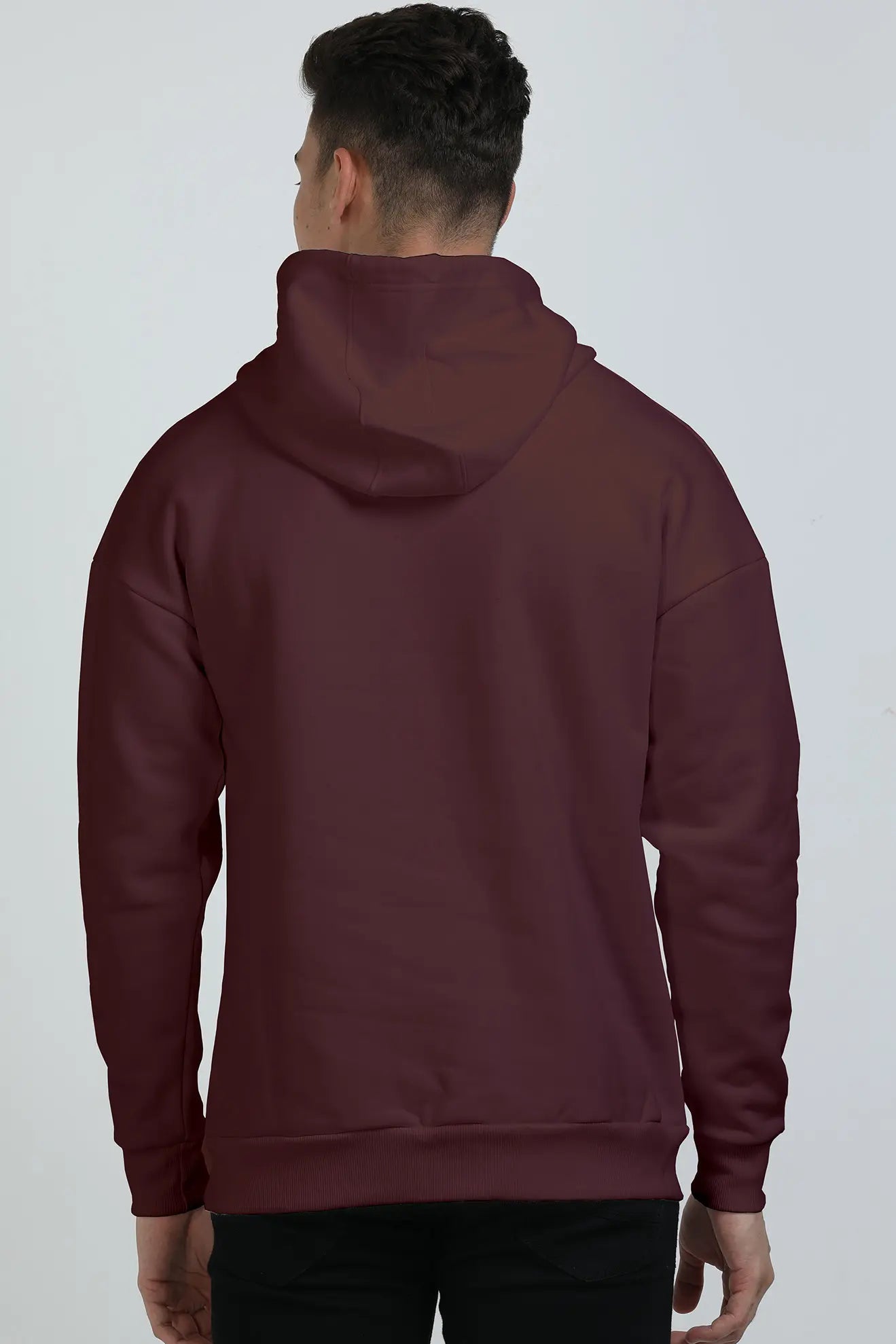 Shiv Ji Meditation Oversized Hooded Sweatshirt T-Shirts for Men Vastrdhamm