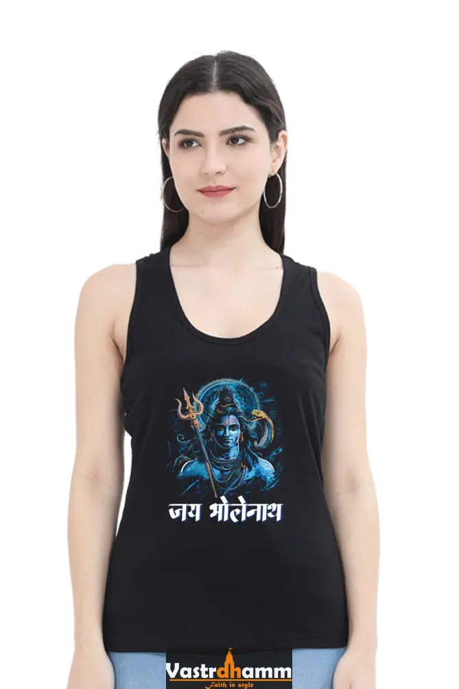 Shiv Ji Meditation Tank Top T-Shirts for Women Vastrdhamm