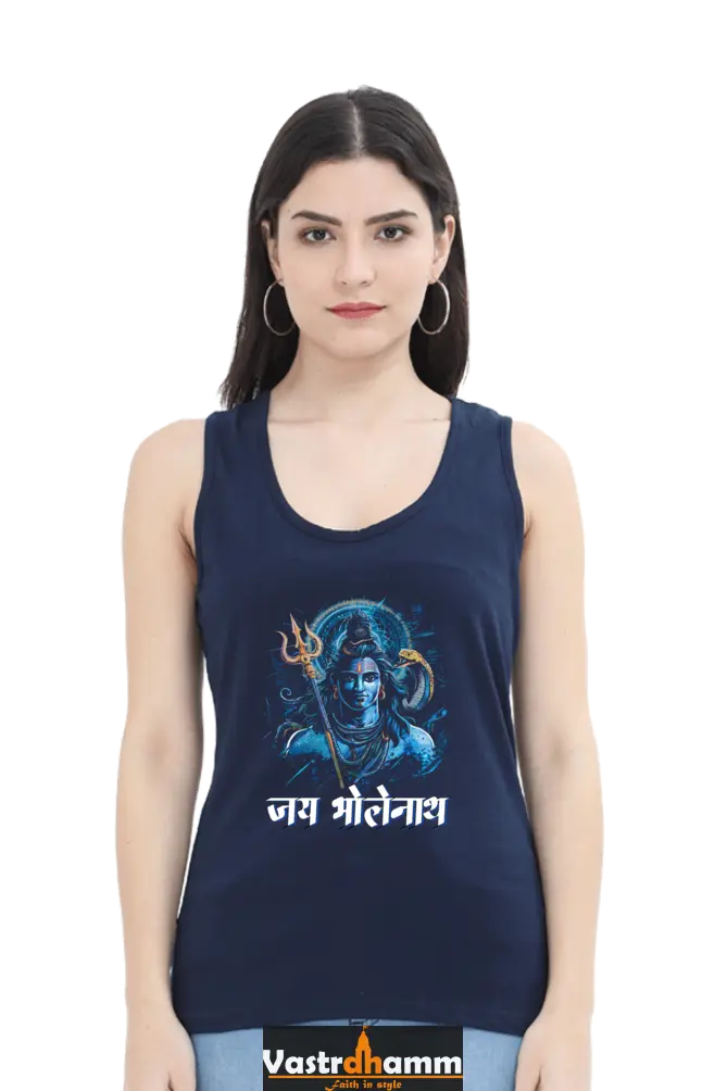 Shiv Ji Meditation Tank Top T-Shirts for Women Vastrdhamm