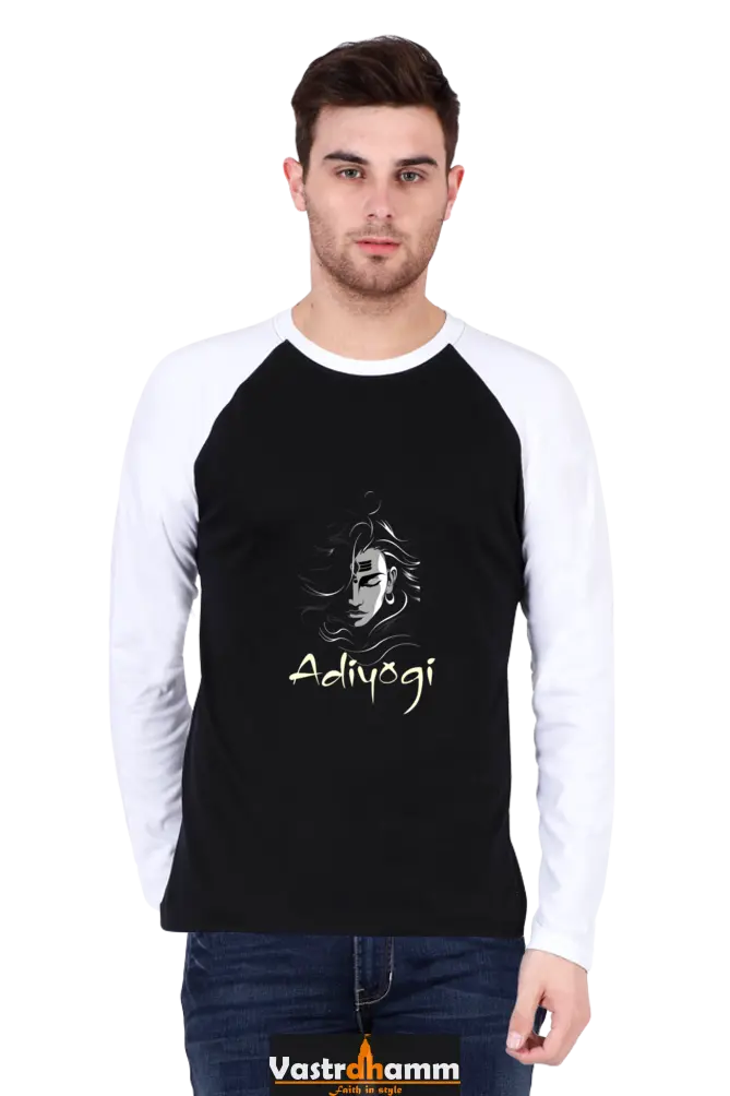Shiv Ji Nataraja Raglan Full Sleeve T-Shirts for Men Vastrdhamm