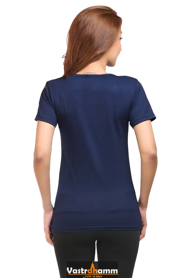 Shiv Ji Om Namah Shivaya Round Neck Half Sleeve Classic T-Shirts for Women Vastrdhamm