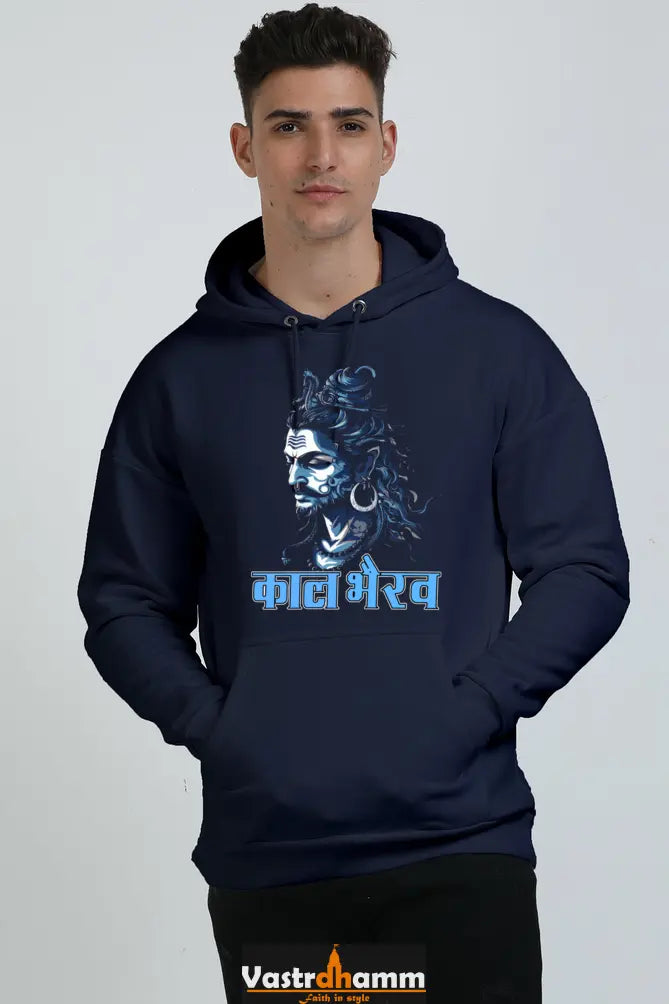Shiv Ji Rudra Oversized Hooded Sweatshirt T-Shirts for Men Vastrdhamm