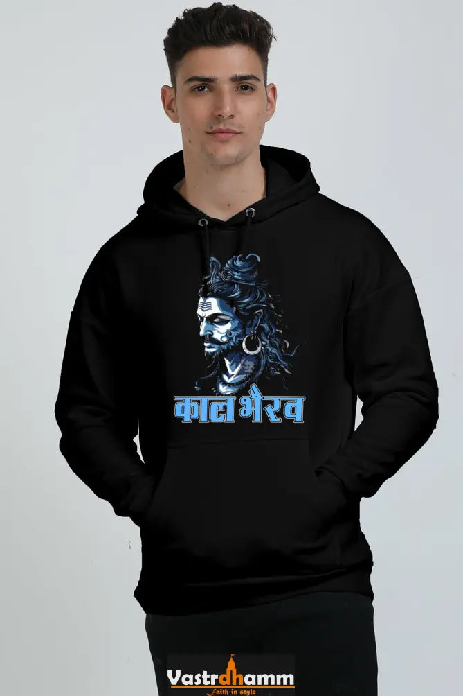 Shiv Ji Rudra Oversized Hooded Sweatshirt T-Shirts for Men Vastrdhamm