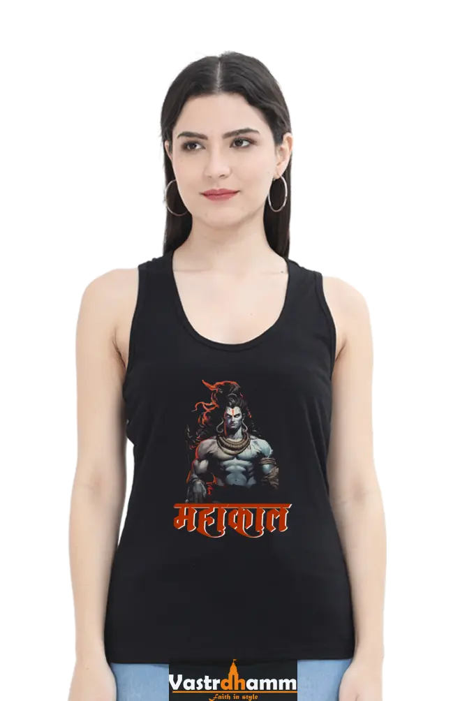 Shiv Ji Shankar Tank Top T-Shirts for Women Vastrdhamm