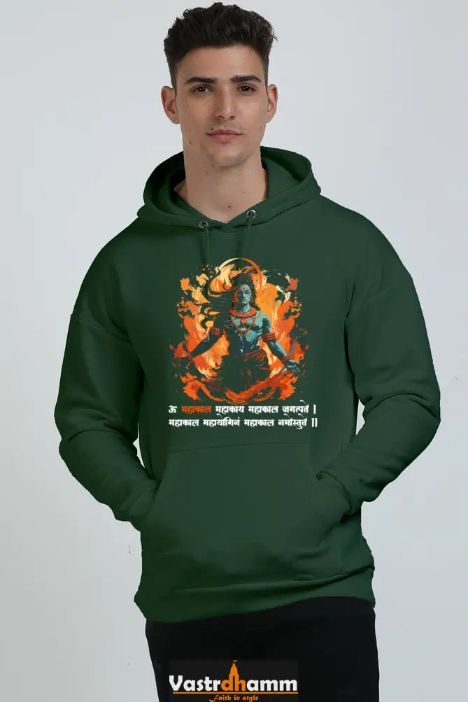 Shiv Ji Third Eye Oversized Hooded Sweatshirt T-Shirts for Men Vastrdhamm