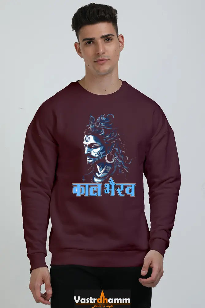 Shiv Ji Trishul Power Oversized Sweatshirt T-Shirts for Men Vastrdhamm