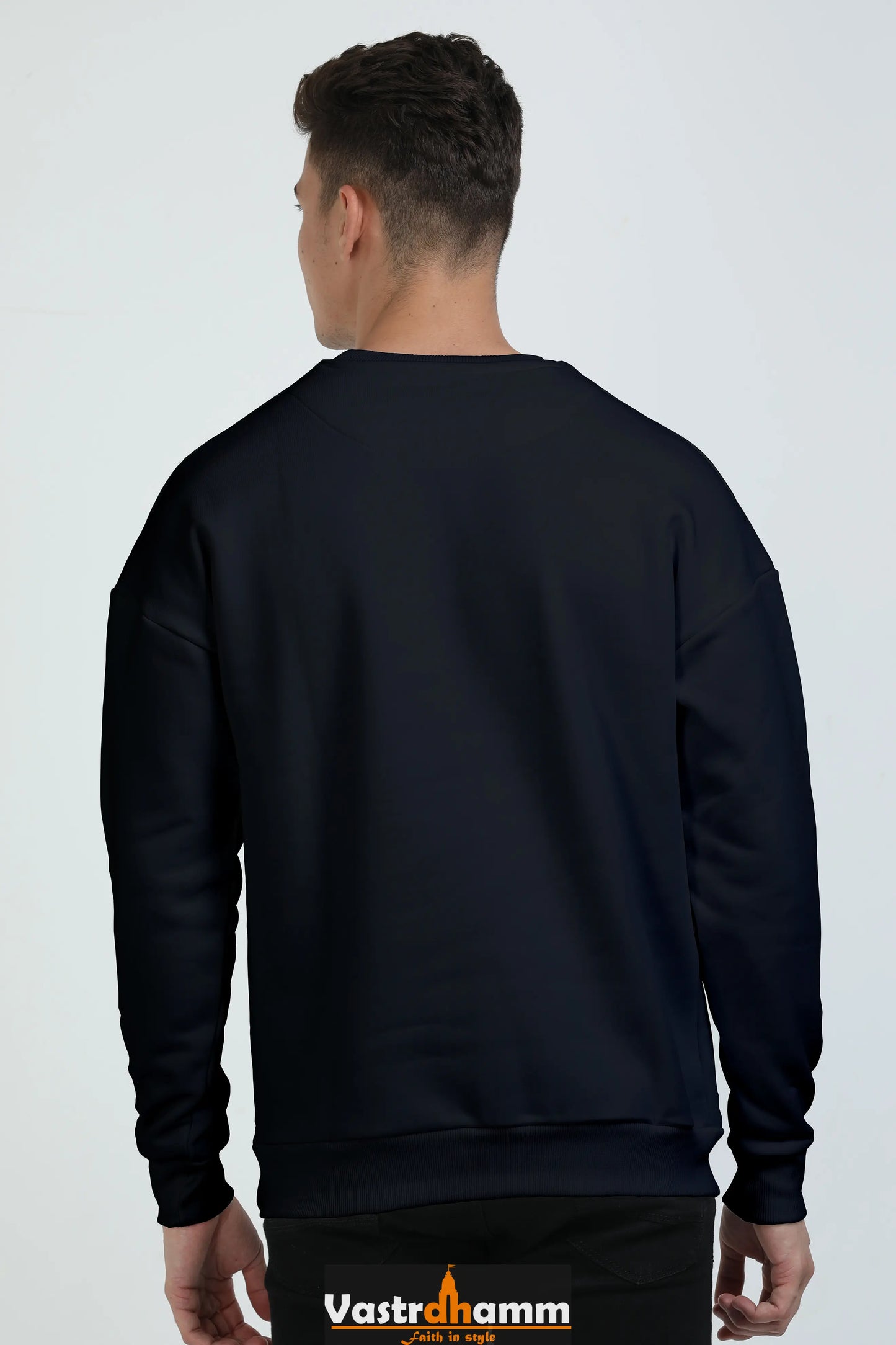 Shiv Ji Warrior Spirit Oversized Sweatshirt T-Shirts for Men Vastrdhamm