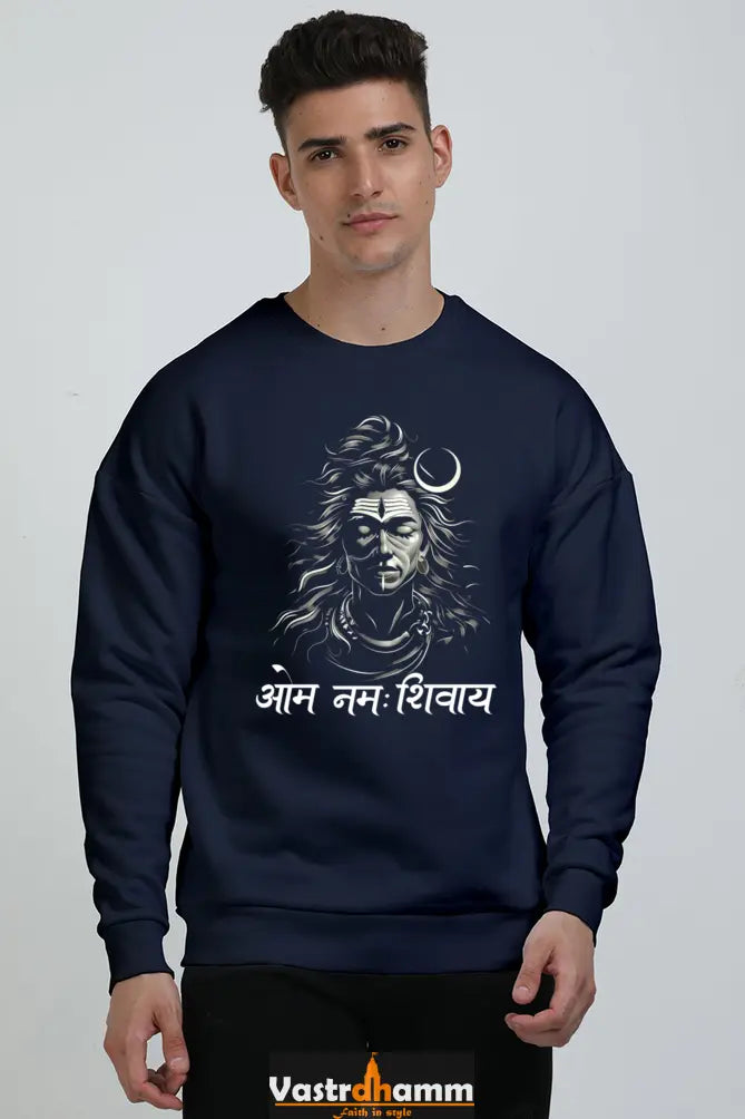 Shiv Ji Warrior Spirit Oversized Sweatshirt T-Shirts for Men Vastrdhamm
