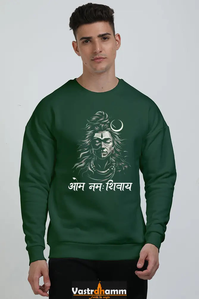 Shiv Ji Warrior Spirit Oversized Sweatshirt T-Shirts for Men Vastrdhamm