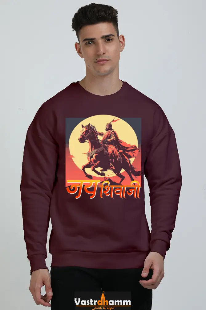 Shivaji Maharaj Valor Oversized Sweatshirt T-Shirts for Men Vastrdhamm