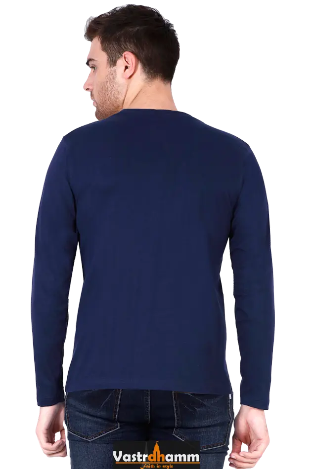 Shivaji Maharaj Valor Round Neck Full Sleeve T-Shirts for Men Vastrdhamm