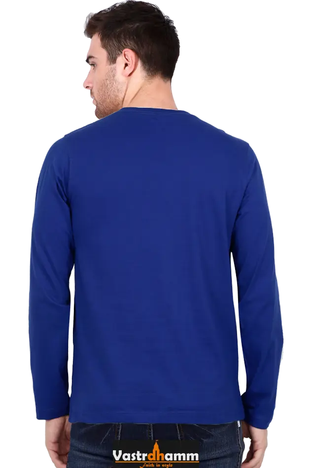Shivaji Maharaj Valor Round Neck Full Sleeve T-Shirts for Men Vastrdhamm