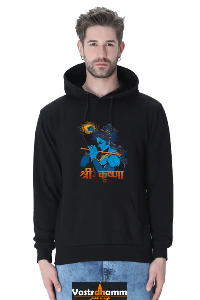 Shree Krishan Murlidhar Hoodie Sweatshirt T-Shirts for Men Vastrdhamm