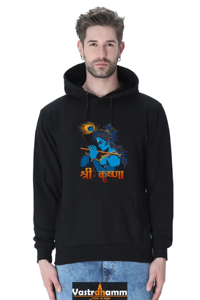 Shree Krishan Murlidhar Hoodie Sweatshirt T-Shirts for Men Vastrdhamm