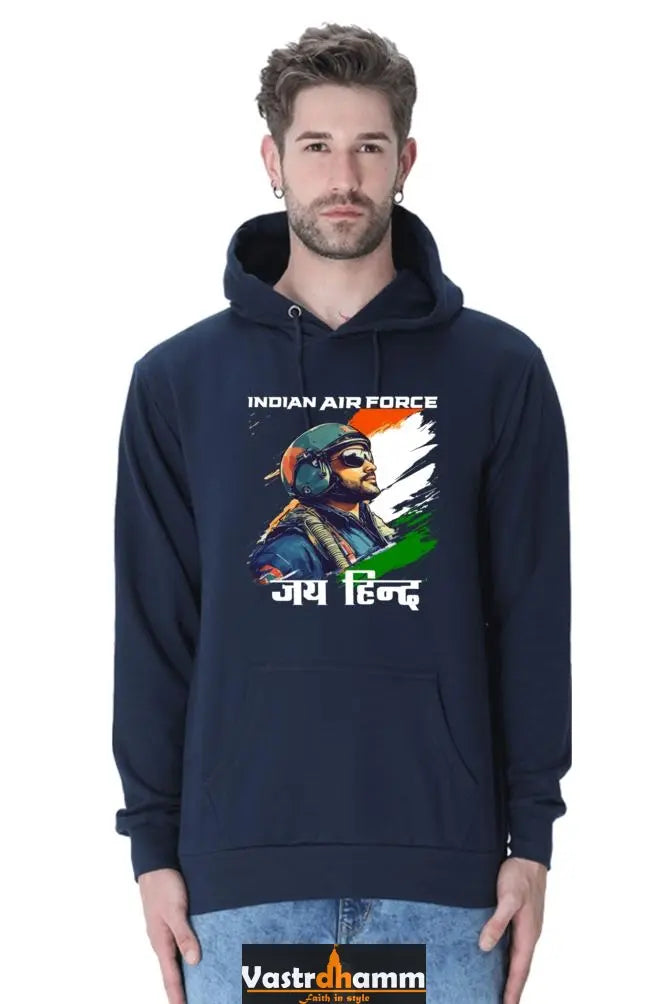Sky Warriors: Indian Air Force Hoodie Sweatshirt T-Shirts for Men Vastrdhamm