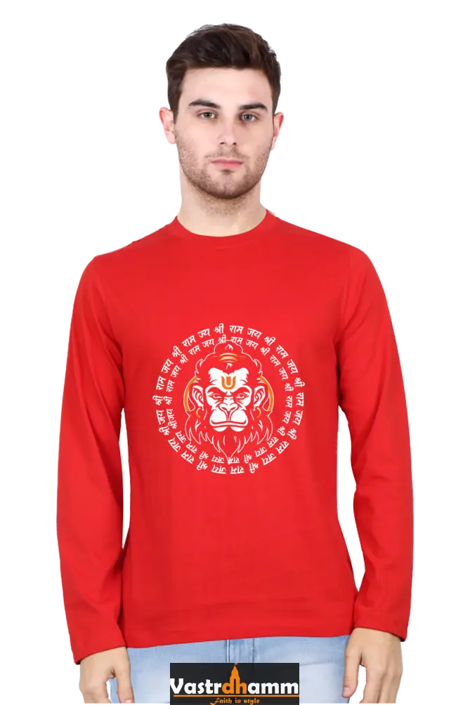 Triumphant Hanuman Ji Round Neck Full Sleeve Vastrdhamm