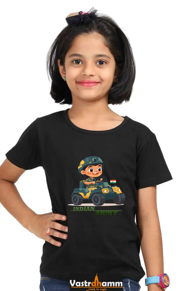 Unity in Diversity Round Neck Half Sleeve Classic T-Shirts for Girls Vastrdhamm