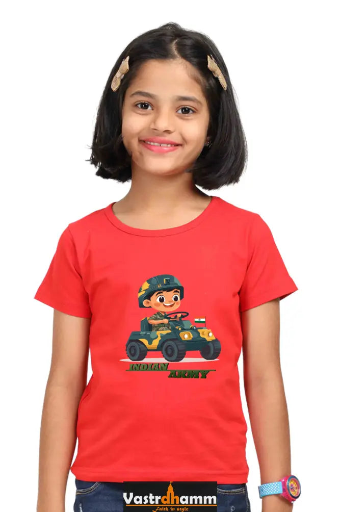 Unity in Diversity Round Neck Half Sleeve Classic T-Shirts for Girls Vastrdhamm