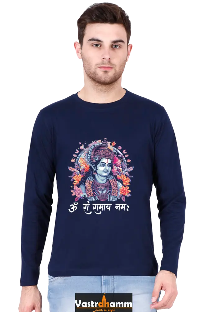 Victorious Ram JiRound Neck Full Sleeve T-Shirt For Men Vastrdhamm