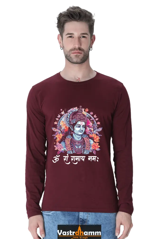 Victorious Ram JiRound Neck Full Sleeve T-Shirt For Men Vastrdhamm