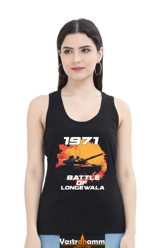 Victory at Longewala Tank Top T-Shirts for Women Vastrdhamm
