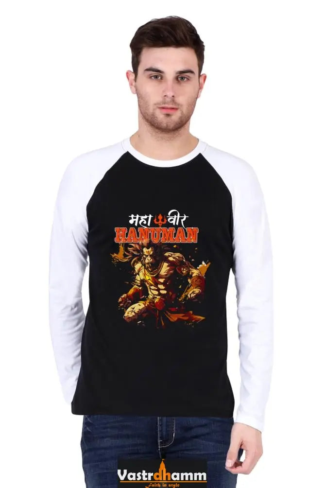 Hanuman-Ji-Raglan-Full-Sleeve-T-Shirts-for-Men-Collections Vastrdhamm