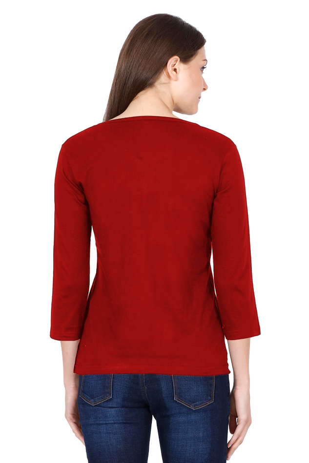 InquilabRound Neck Full Sleeve T-Shirts for Women Vastrdhamm