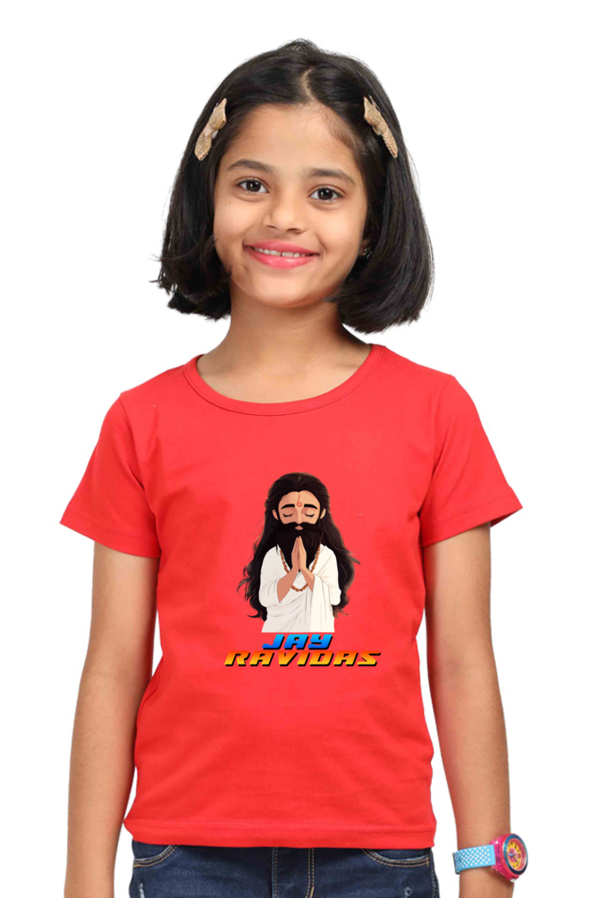 Ravidas Devotion Round Neck Half Sleeve Classic T-Shirts for Girl Vastrdhamm