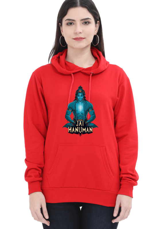 Hanuman Bhakti WarriorHoodie Sweatshirt T-Shirts for Women Vastrdhamm