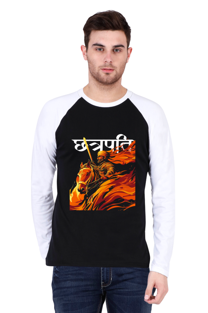 Shivaji Maharaj Legacy Raglan Full Sleeve T-Shirts for Men Vastrdhamm