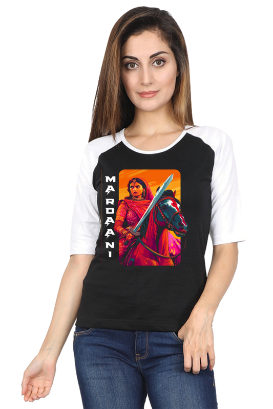 Lakshmi Bai Warrior Spirit Raglan Full Sleeve T-Shirts for Women