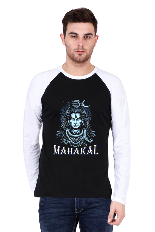 Shiv Ji Eternal Raglan Full Sleeve T-Shirts for Men Vastrdhamm