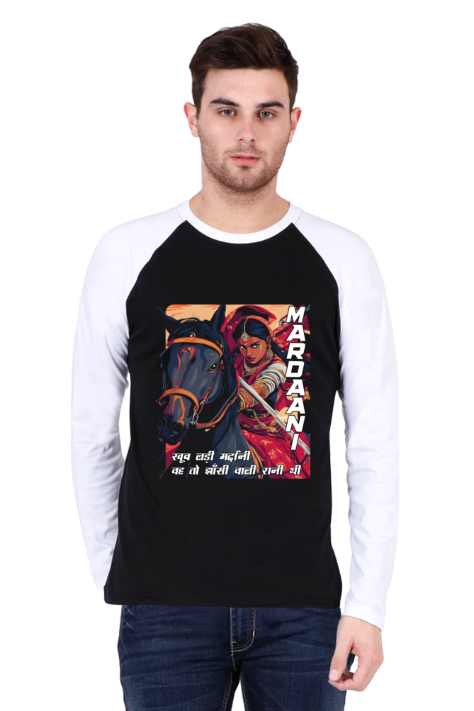 Lakshmi Bai Courage Unleashed Raglan Full Sleeve T-Shirts for Men Vastrdhamm