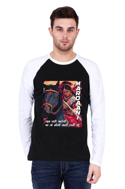 Lakshmi Bai Courage Unleashed Raglan Full Sleeve T-Shirts for Men Vastrdhamm