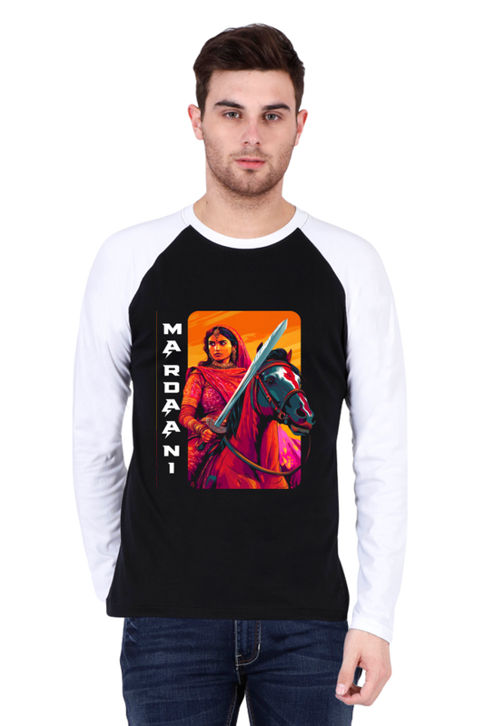 Lakshmi Bai Warrior Spirit Raglan Full Sleeve T-Shirts for Men Vastrdhamm