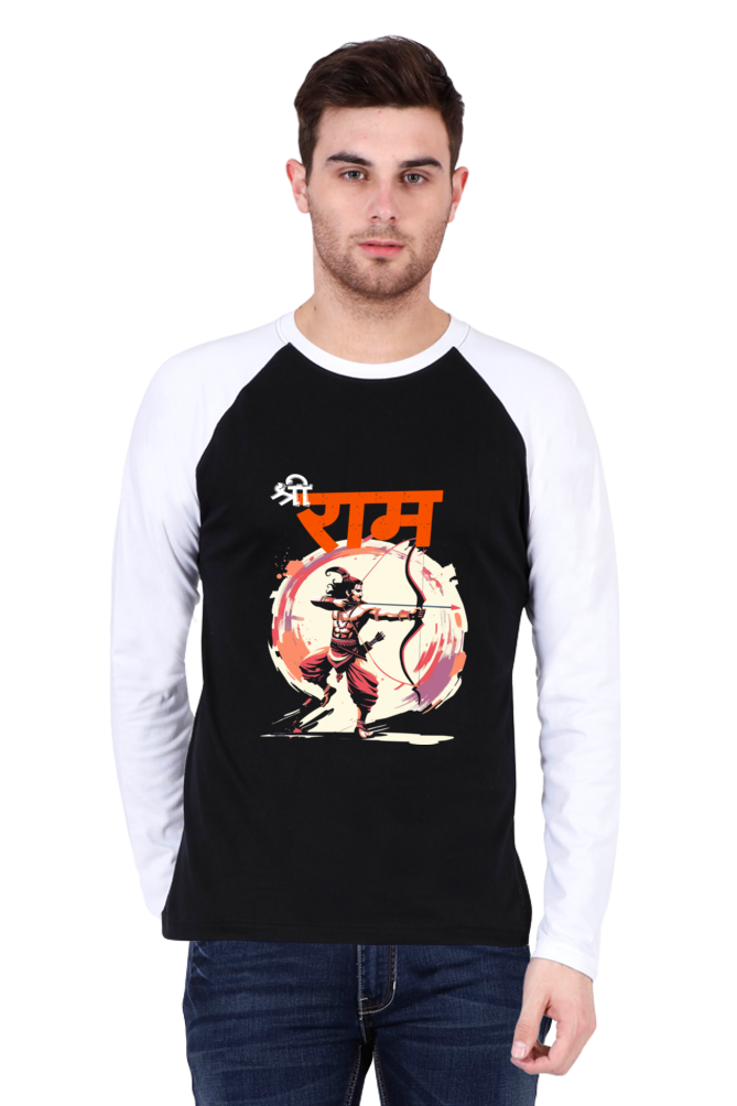 Ram Ji Eternal Dharma Raglan Full Sleeve T-Shirts for Men Vastrdhamm