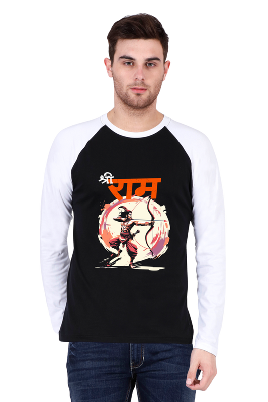 Ram Ji Eternal Dharma Raglan Full Sleeve T-Shirts for Men Vastrdhamm