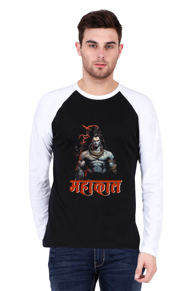 Shiv Ji Shankar Raglan Full Sleeve T-Shirts for Men Vastrdhamm