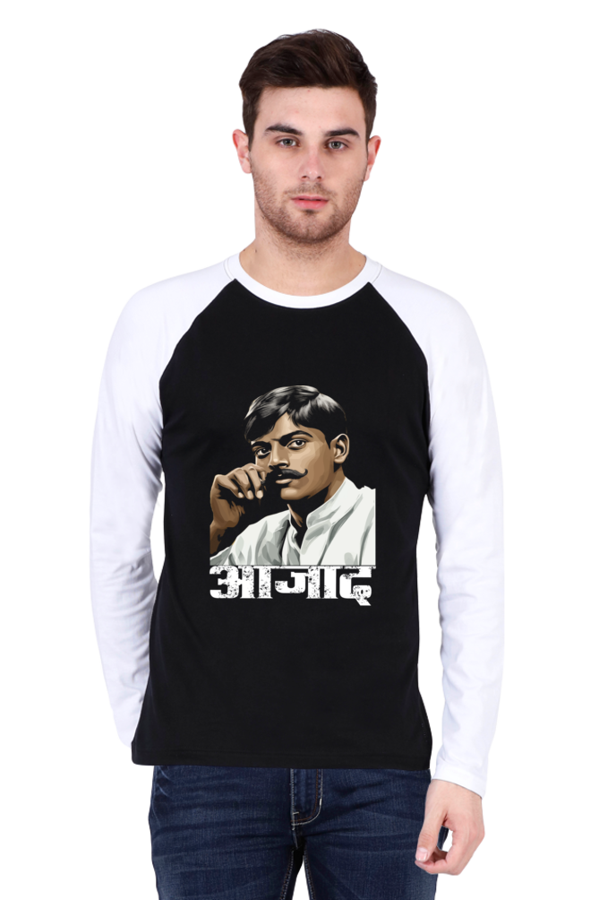 Chandra Shekhar Azad Courage Raglan Full Sleeve T-Shirts for Men Vastrdhamm