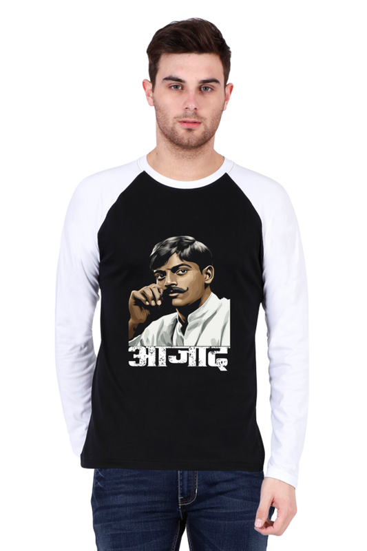 Chandra Shekhar Azad Courage Raglan Full Sleeve T-Shirts for Men Vastrdhamm