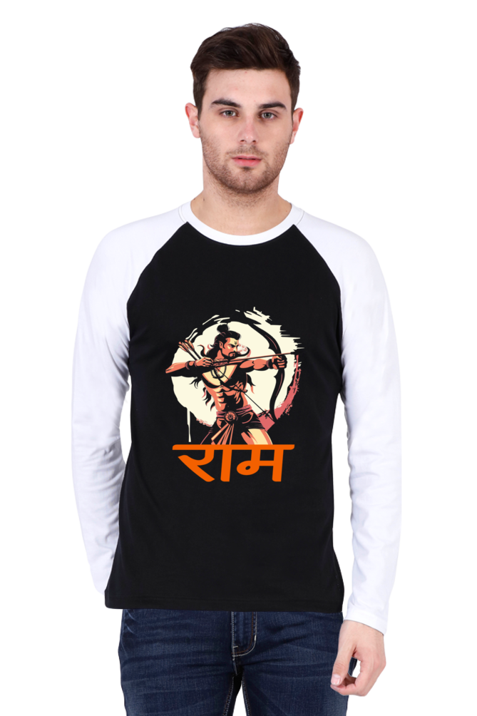 Ram Ji Divine Grace Raglan Full Sleeve T-Shirts for Men Vastrdhamm