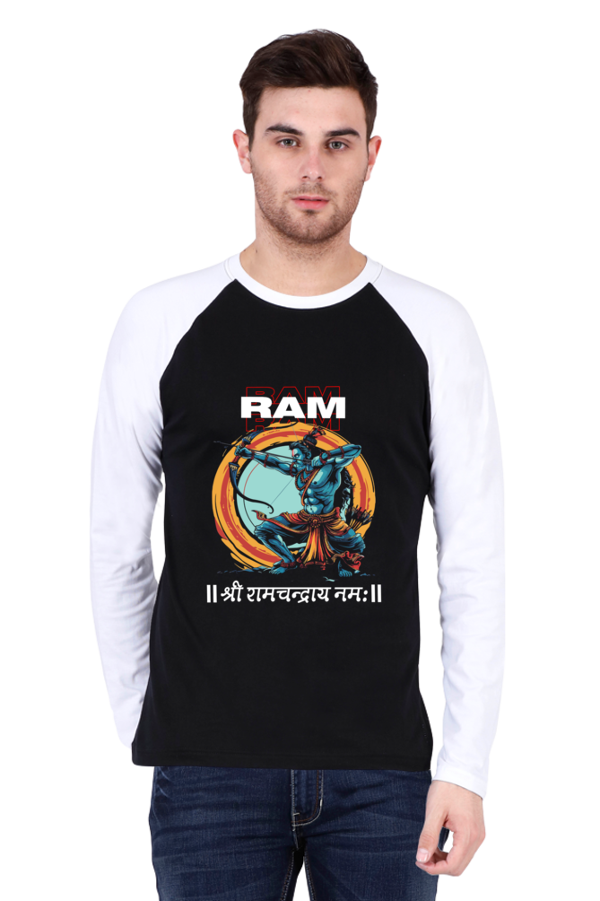 Ram Ji Victory Raglan Full Sleeve T-Shirts for Men Vastrdhamm