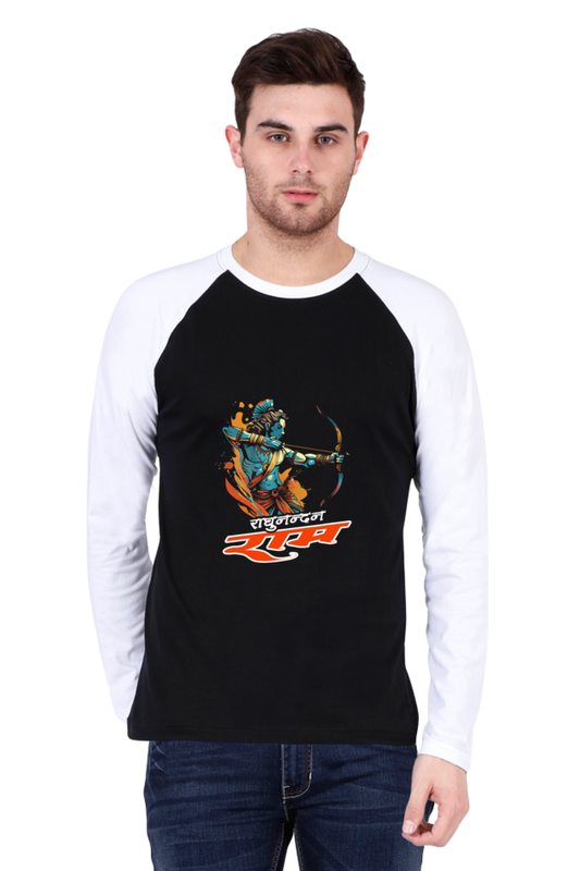 Ram Ji Cosmic Bow Raglan Full Sleeve T-Shirts for Men Vastrdhamm