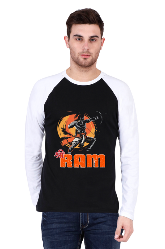 Ram Ji Ayodhya Pride Raglan Full Sleeve T-Shirts for Men Vastrdhamm