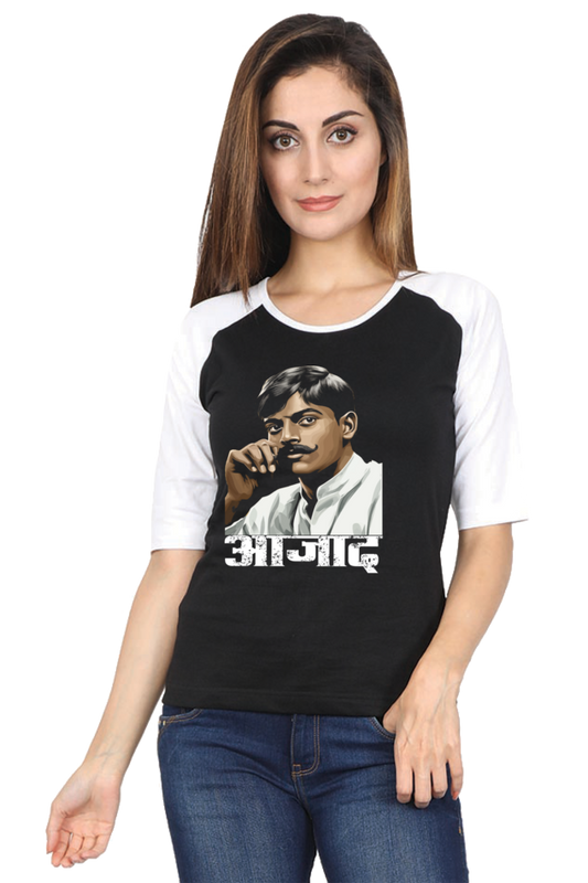 Chandra Shekhar Azad Courage Raglan Full Sleeve T-Shirts for Women