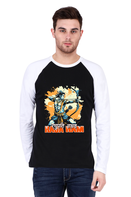 Ram Ji Warrior Spirit Raglan Full Sleeve T-Shirts for Men Vastrdhamm