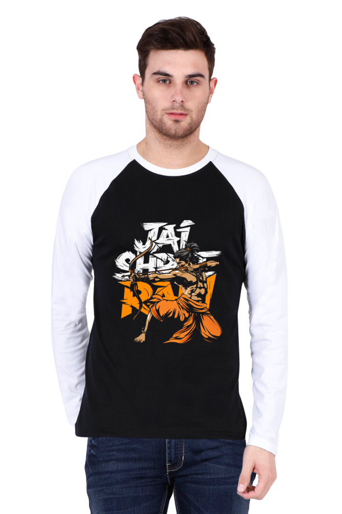 Ram Ji Dharma Protector Raglan Full Sleeve T-Shirts for Men Vastrdhamm