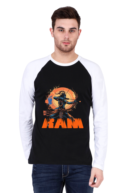 Ram Ji Maryada Purushottam Raglan Full Sleeve T-Shirts for Men Vastrdhamm