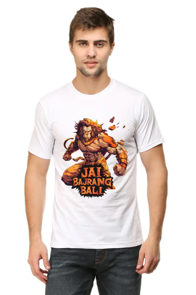 Hanuman in Meditation T-Shirt | Regular Fit Vastrdhamm